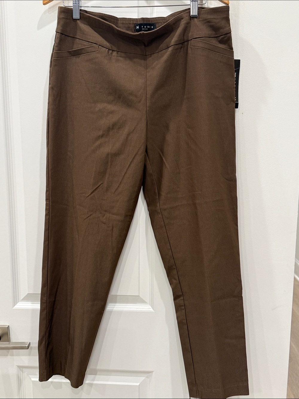 & Other Stories Brown Stretch Ponte Trousers